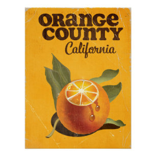 Orange County Californië Perfect Poster