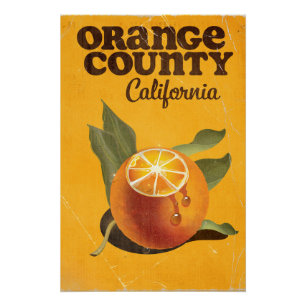 Orange County Californië Perfect Poster