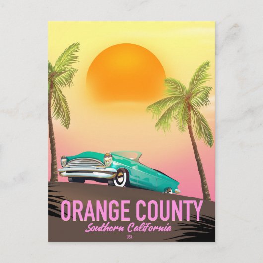Orange County Californië VS Briefkaart (Voorkant)