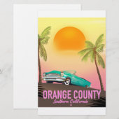 Orange County Californië VS Briefpapier (Voorkant / Achterkant)