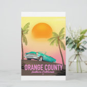 Orange County Californië VS Briefpapier (Staand voorkant)