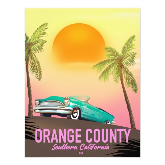 Orange County Californië VS Foto Afdruk (Voorkant)