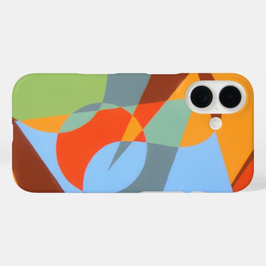 Orange Cowboy Boot Abstract Phone Case (Achterkant (horizontaal))