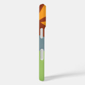 Orange Cowboy Boot Abstract Phone Case (Achterkant / Rechts)