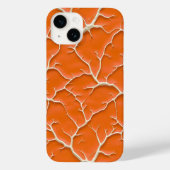 Orange Crack Branch iPhone Case Stylish Design (Achterkant)