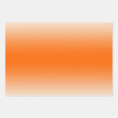 Orange & Cream Trendy & Elegant Gradient  Inpakpapier Vel (Voorkant 2)