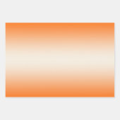 Orange & Cream Trendy & Elegant Gradient  Inpakpapier Vel (Voorkant)