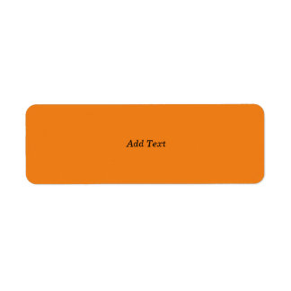 Orange Create Your Own Add Text Custom Etiket