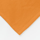 Orange Create Your Own Add Text Custom Fleece Deken (Hoek)