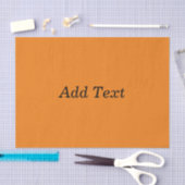 Orange Create Your Own Add Text Custom Tissuepapier (Craft)