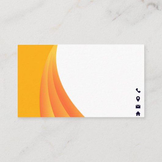 Orange curtain visitekaartje (Achterkant)