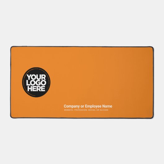 Orange | Custom Business Logo Name, Slogan Bureaumat (Voorkant)