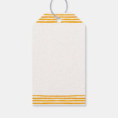 Orange Cute Here Comes The Son Baby Shower Cadeaulabel (Achterkant)