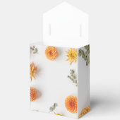 Orange Dahlia Wedding Favor Boxes Bedankdoosjes (Open)