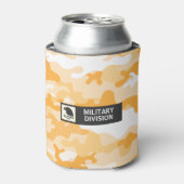 Orange Deser Camouflage Pattern Beverage Insulator Blikjeskoeler (Blikje Voorkant)
