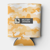 Orange Deser Camouflage Pattern Beverage Insulator Blikjeskoeler (Voorkant)