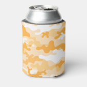 Orange Deser Camouflage Pattern Beverage Insulator Blikjeskoeler (Blikje Achterkant)