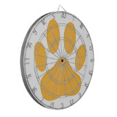Orange Dog Pawprint Dartbord (Voorkant Links)