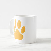 Orange Dog Pawprint Koffiemok (Voorkant links)