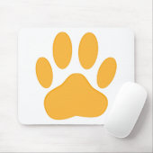 Orange Dog Pawprint Muismat (Met muis)