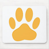 Orange Dog Pawprint Muismat (Voorkant)
