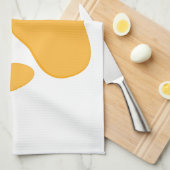 Orange Dog Pawprint Theedoek (Quarter Fold)