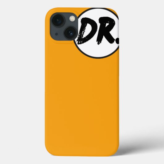 Orange DR. Logo Phone case (Achterkant)