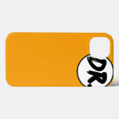 Orange DR. Logo Phone case (Achterkant (horizontaal))
