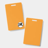 Orange DR. Logo Phone case Badge (Voor- en achterkant)