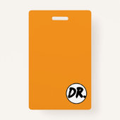 Orange DR. Logo Phone case Badge (Voorkant)