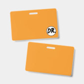Orange DR. Logo Phone case Badge (Voor- en achterkant)