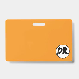 Orange DR. Logo Phone case Badge