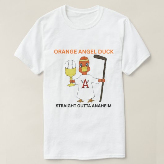 ORANGE ENGEL EEND Heren Basic T-Shirt (Design voorkant)