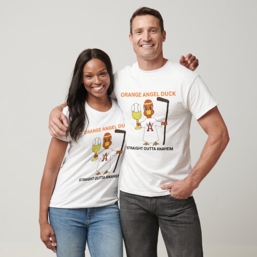 ORANGE ENGEL EEND Heren Basic T-Shirt (Unisex)