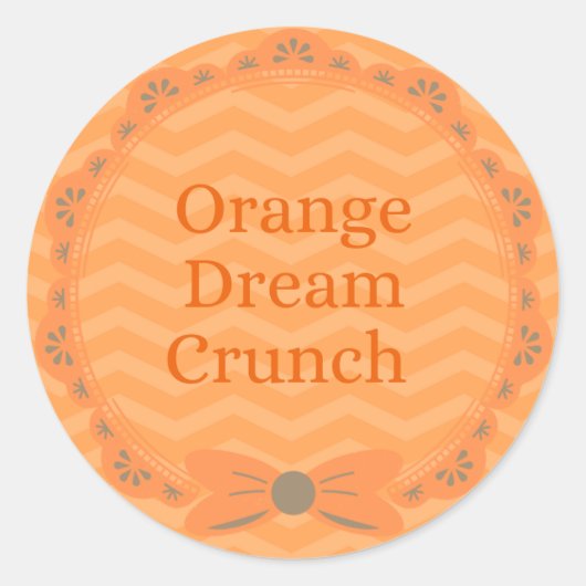 ORANGE Flavor 'Orange Dream Crunch' Sticker (Voorkant)