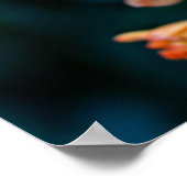 orange floral poster (Hoek)