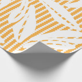 Orange Floral seamless pattern with striped backgr Cadeaupapier (Hoek)