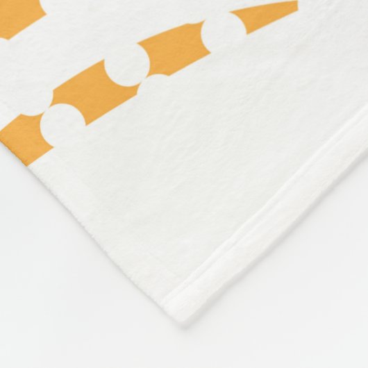 Orange Floral seamless pattern with striped backgr Fleece Deken (Hoek)