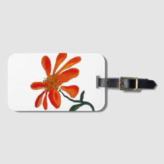 Orange flower by Lydia's Art Sangria Bagagelabel