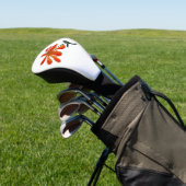 Orange flower by Lydia's Art Sangria Golfheadcover (Insitu)