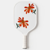 Orange flower by Lydia's Art Sangria Pickleball Paddle (Achterkant)
