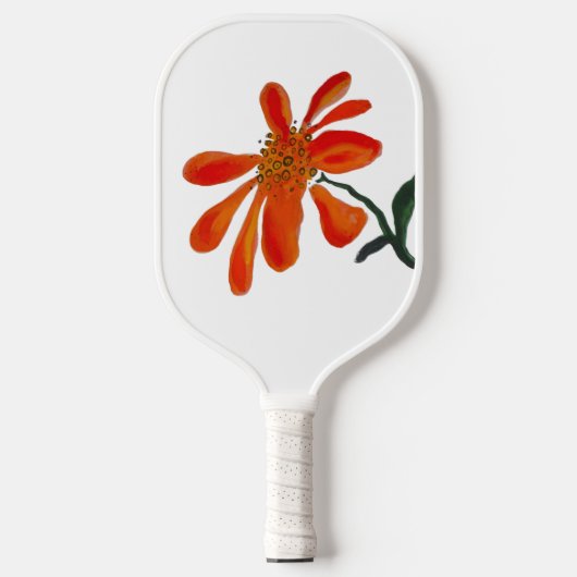 Orange flower by Lydia's Art Sangria Pickleball Paddle (Voorkant)