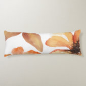 Orange flower lichaamskussen (Achterkant)