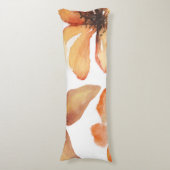 Orange flower lichaamskussen (Voorkant Verticaal)