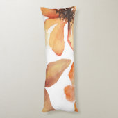 Orange flower lichaamskussen (Achterkant (Verticaal))