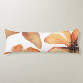 Orange flower lichaamskussen