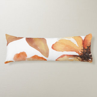 Orange flower lichaamskussen