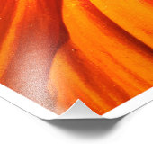 Orange Flower Macro Wall Art Botanical Print Photo Foto Afdruk (Hoek)