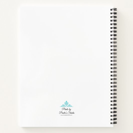 Orange Flower Notebook Notitieboek (Achterkant)