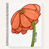 Orange Flower Notebook Notitieboek (Voorkant)